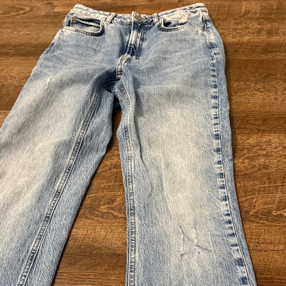 Zara High Rise Women Jeans - Light Blue - Picture 5 of 7
